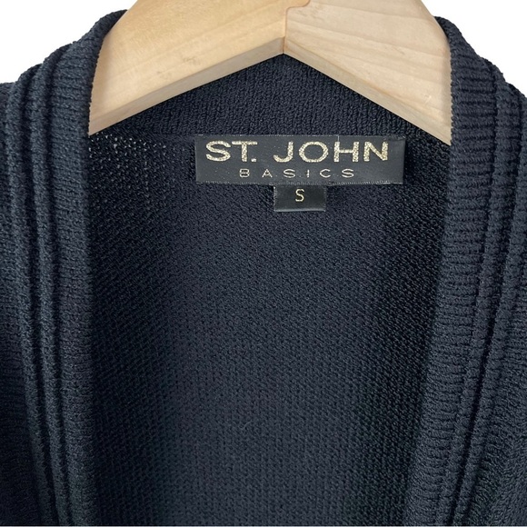 ST. JOHN Wool Knit Longline Jacket - Picture 12 of 14